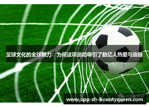 足球文化的全球魅力：为何这项运动吸引了数亿人热爱与追随